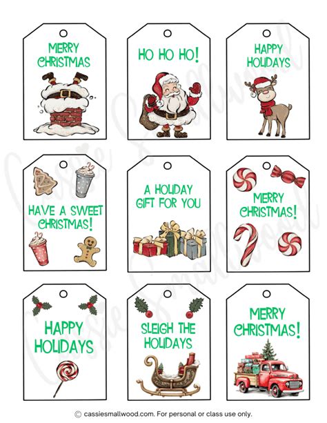 Free Christmas Tag Printables