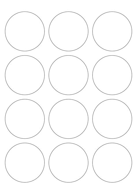 Free Circle Sticker Template