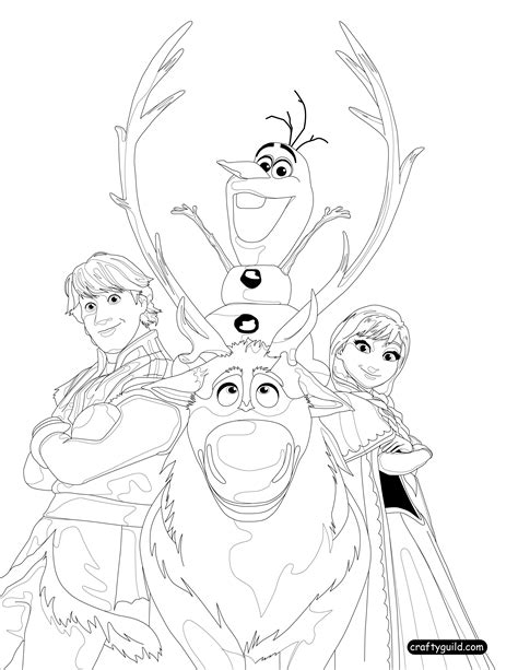 Free Coloring Pages Frozen Printable