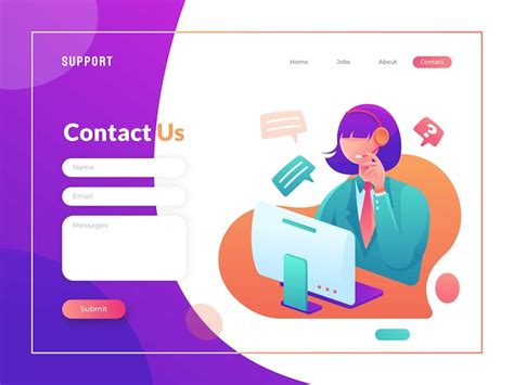 Free Contact Us Page Template