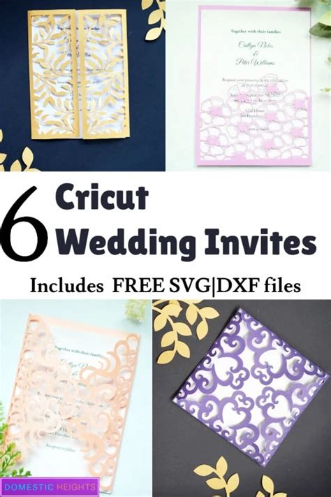 Free Cricut Wedding Invitation Templates