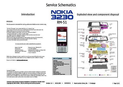 Free Download Nokia 3230 Service Manual