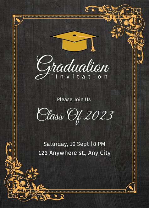 Free Downloadable Graduation Invitation Templates