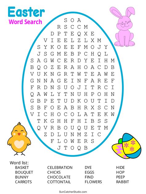 Free Easter Word Search Printables