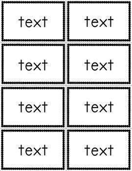 Free Editable Flashcard Template Word