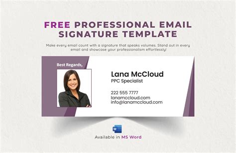 Free Email Signature Template