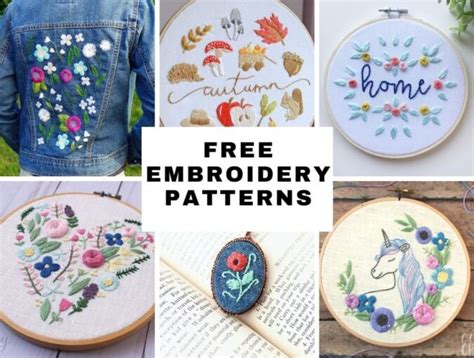Free Embroidery Templates