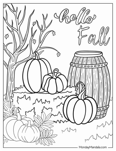 Free Fall Printables Coloring Pages