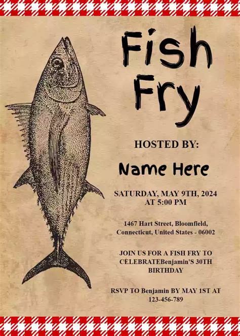 Free Fish Fry Invitation Template