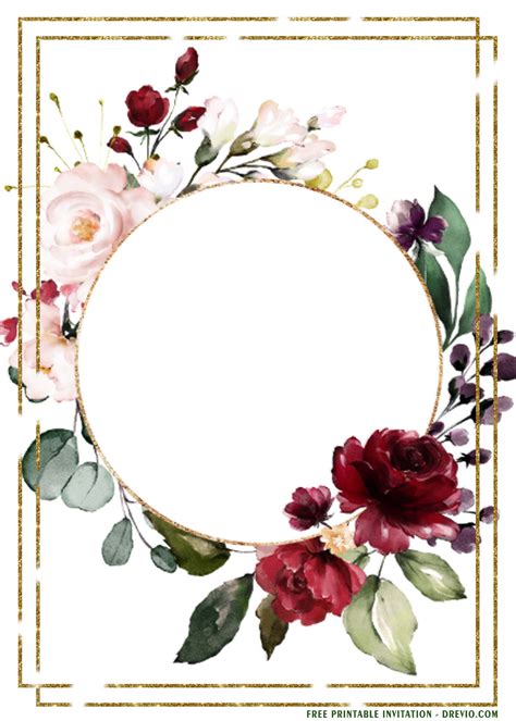 Free Floral Template