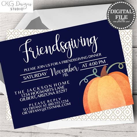 Free Friendsgiving Invite Template