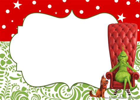 Free Grinch Invitation Template