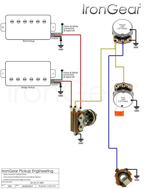 Free Guitar Pickup Switch Wiring Diagram