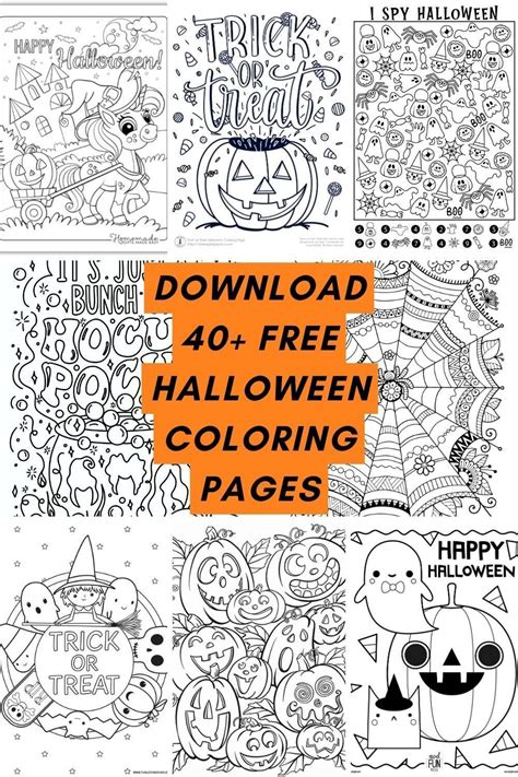 Free Halloween Coloring Pages Printables
