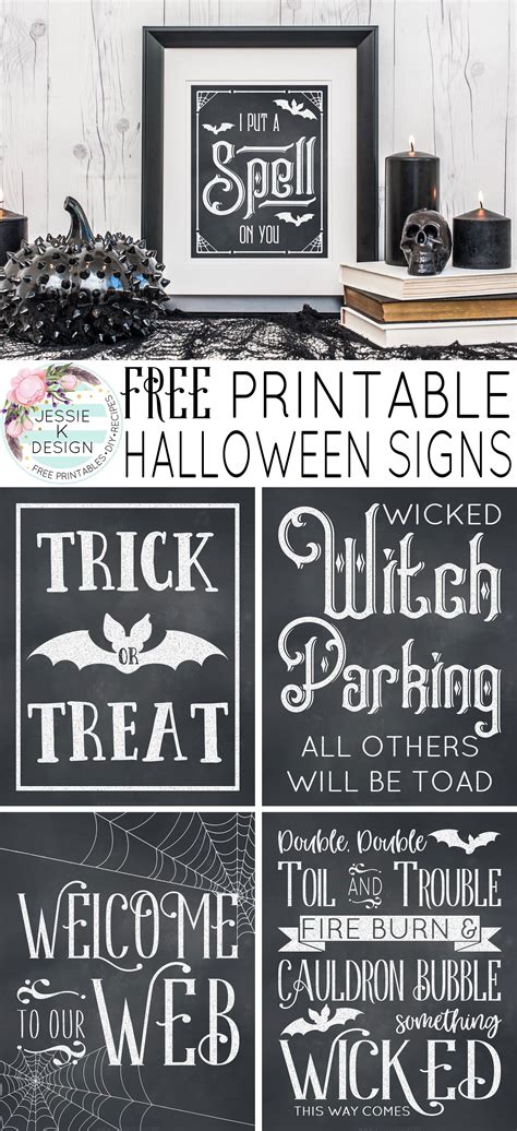 Free Halloween Printable Signs