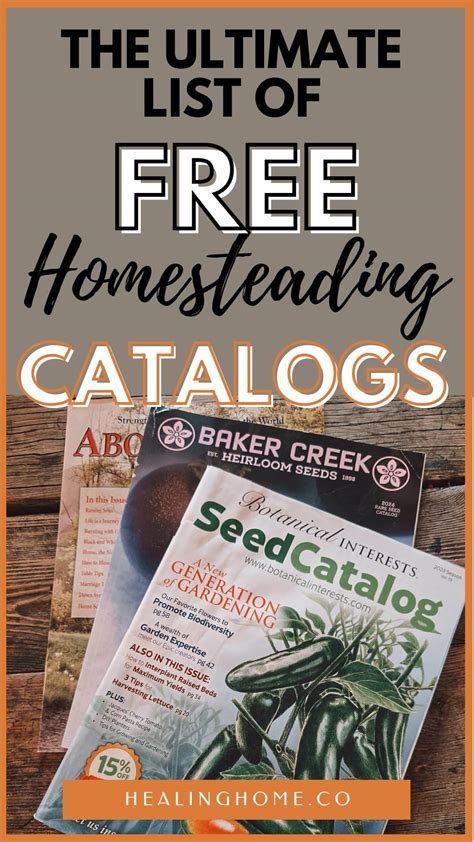 Free Homesteading Catalogs