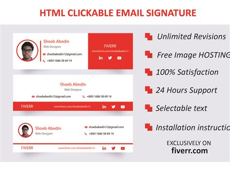 Free Html Signature Template