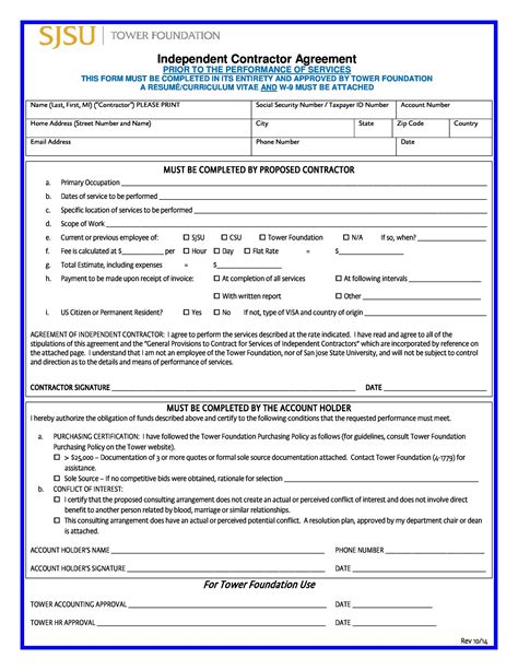 Free Independent Contractor Agreement Template