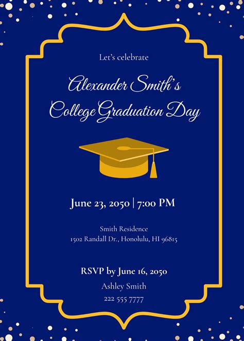 Free Invitation Templates For Graduation