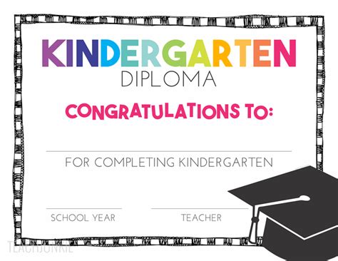 Free Kindergarten Diploma Printable