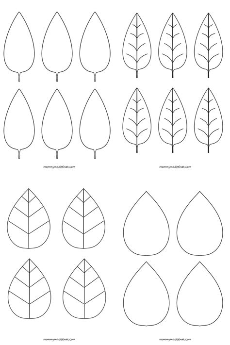Free Leaf Templates To Print