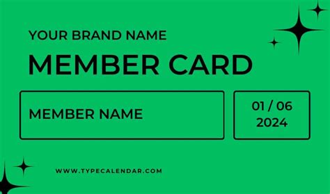 Free Membership Card Template Word