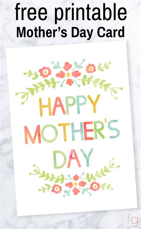 Free Mothers Day Cards Printable