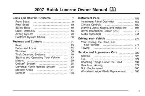 Free Navigation Manual 2007 Buick Lucerne