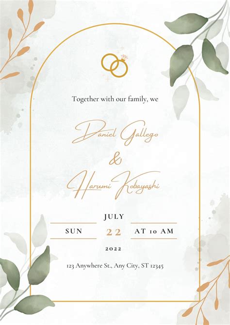 Free Online Wedding Invitation Templates