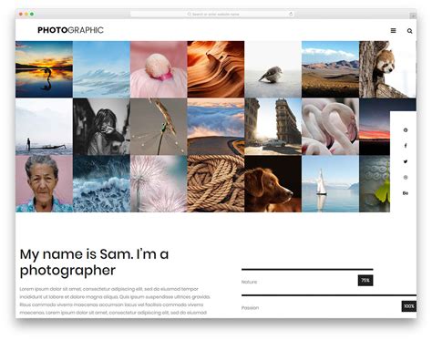 Free Photography Website Template