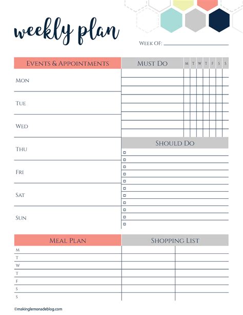 Free Planner Template