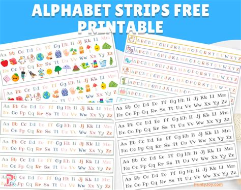 Free Printable Alphabet Strip