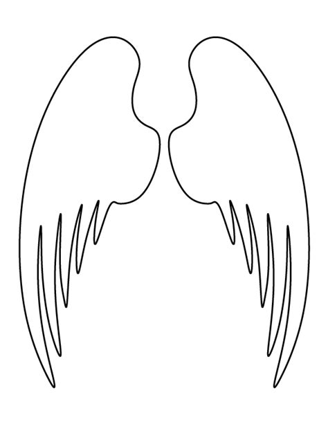 Free Printable Angel Wings Template
