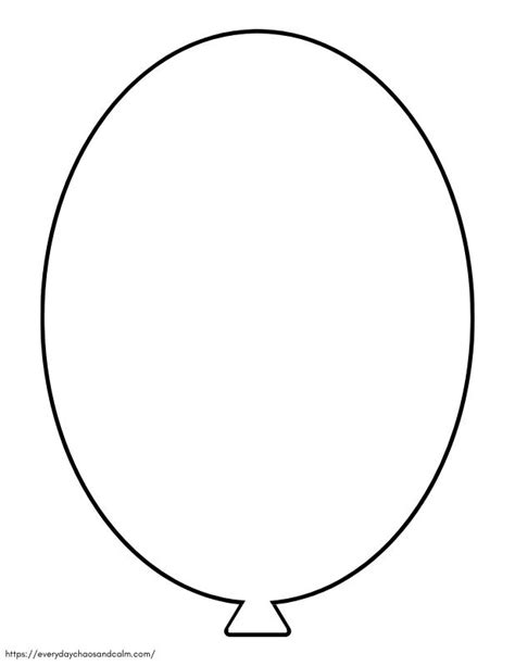 Free Printable Balloon Template