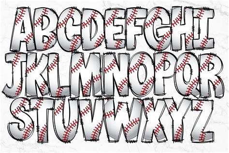 Free Printable Baseball Alphabet Letters