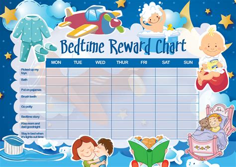 Free Printable Bedtime Reward Chart