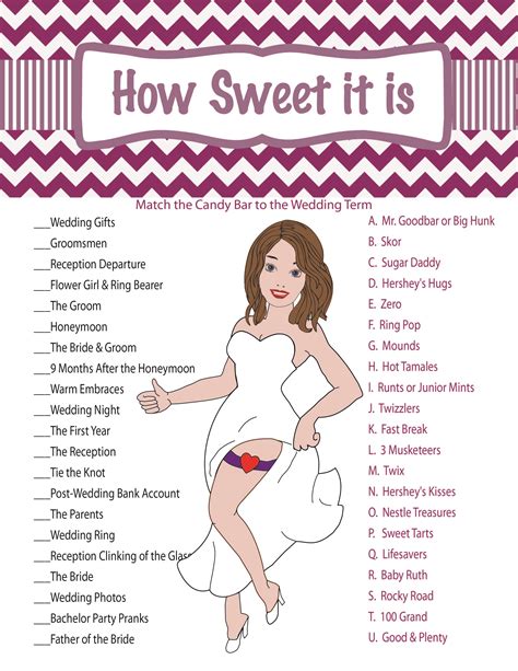 Free Printable Bridal Shower Games