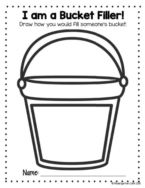 Free Printable Bucket Filler Template Printable