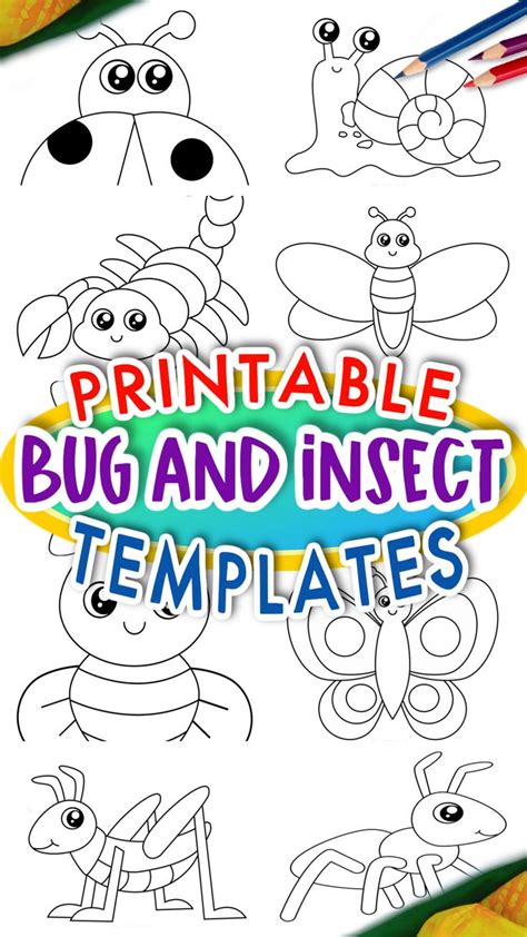 Free Printable Bug Templates