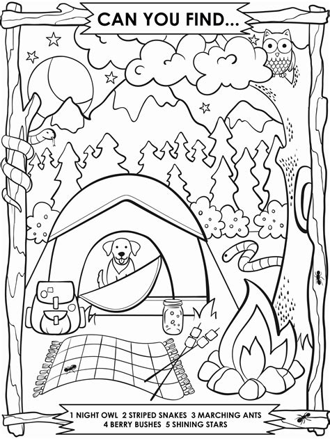 Free Printable Camping