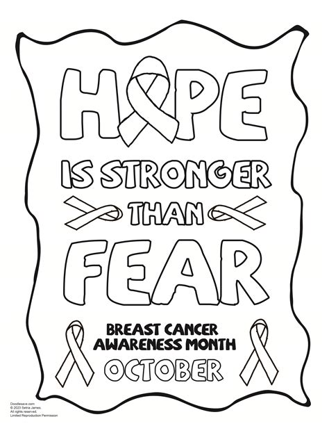 Free Printable Cancer Coloring Pages