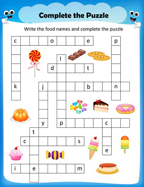 Free Printable Childrens Crossword Puzzles