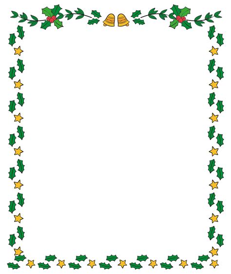 Free Printable Christmas Border Clipart