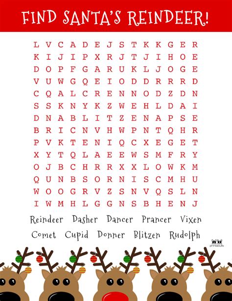 Free Printable Christmas Word Search