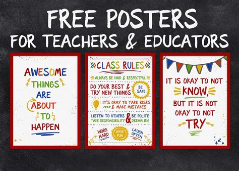 Free Printable Classroom Posters