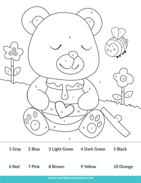 Free Printable Color By Numbers