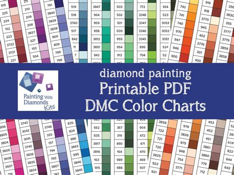 Free Printable Color Dmc Diamond Painting Dmc Chart