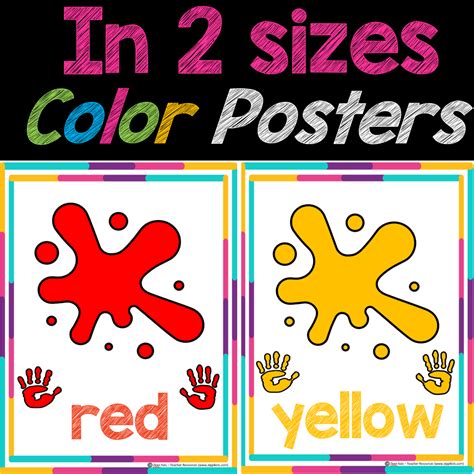 Free Printable Color Posters For Classroom