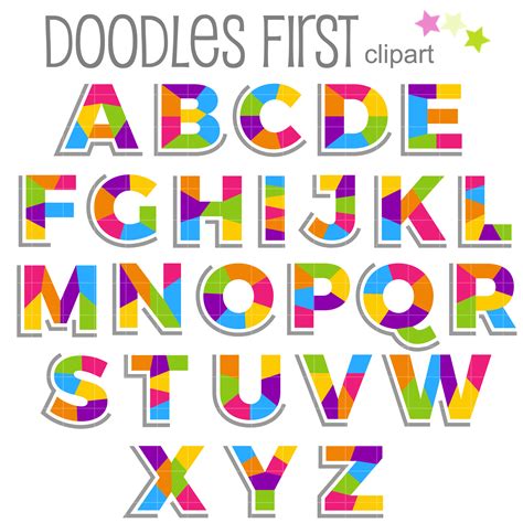 Free Printable Colorful Alphabet Letters