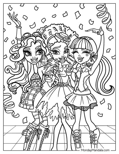 Free Printable Coloring Pages Monster High